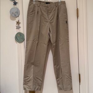 Men's Parker uniform pleated khaki pants